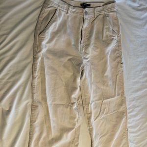 Creamy white corduroy pants